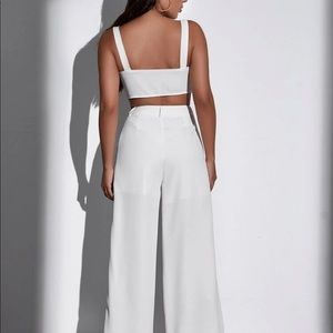 Two piece white set in size small.